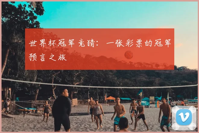 世界杯冠军竞猜：一张彩票的冠军预言之旅